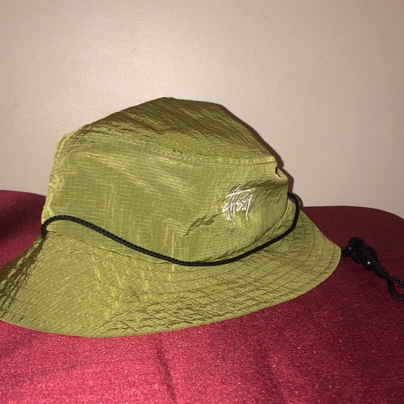 Stussy Olive Green Bucket Hat - Picture 5 of 8